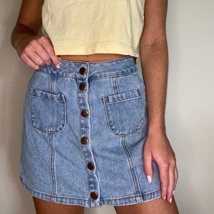 Brandy Melville Jean Skirt SZ 24